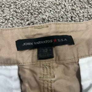 Mens tan shorts- john varvatos